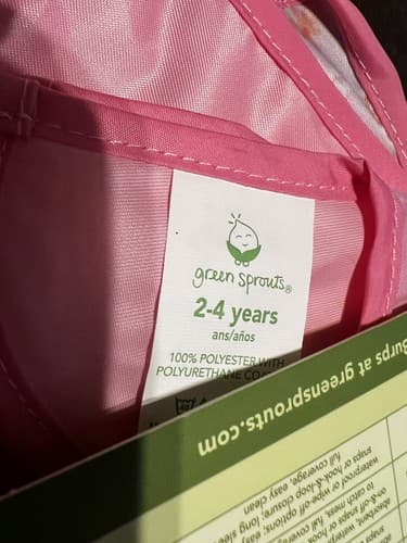 NEW GreenSprouts Long Sleeve Bib 2T - 4T Green Sprouts Bib Snap & Go Easy Wear - Thumbnail 7