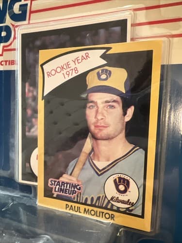 Paul Molitor 1990 Starting Lineup Rookie Card Milwaukee Brewers Sealed New Box - Thumbnail 3