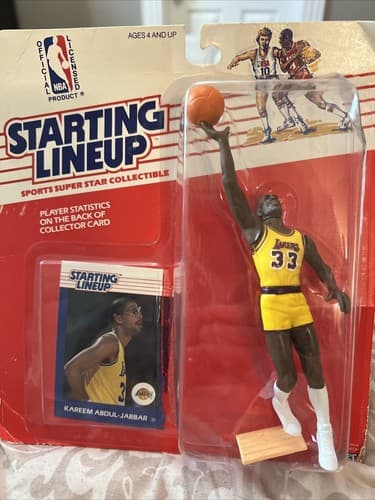 Kareem Abdul-Jabbar 1988 Starting Lineup LA LAKERS NBA Basketball Sealed NIP - Thumbnail 2