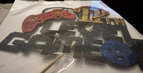 NEW Video Game On Level 11 Cake Topper 11th Gaming Birthday Decorations - Thumbnail 6