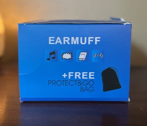 NEW Muffy Infant Child Hearing Protection Travel Ear Muffs & Bag Mini Earmuffs - Thumbnail 5