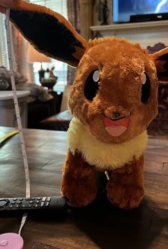 2017 Build A Bear Pokemon Eevee Plush Stuffed Animal 16" No Sound - Thumbnail 8