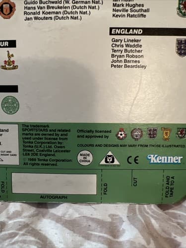 Chris Waddle Kenner Tonka Sportstars Soccer Action Figure 1989 NIP Sports Stars - Thumbnail 5