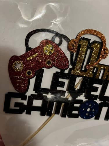 NEW Video Game On Level 11 Cake Topper 11th Gaming Birthday Decorations - Thumbnail 3