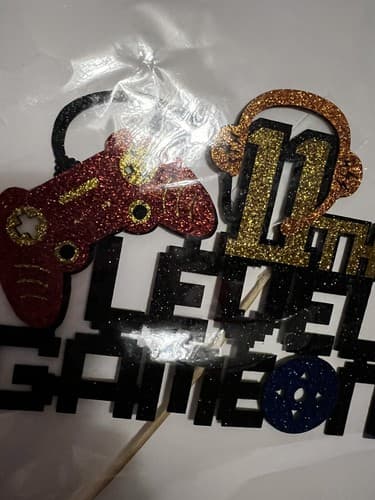 NEW Video Game On Level 11 Cake Topper 11th Gaming Birthday Decorations - Thumbnail 4