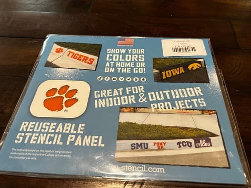 The Curbee Gonzaga University Bulldog Dawgs Fan Stencil Set Game Night NEW - Thumbnail 6
