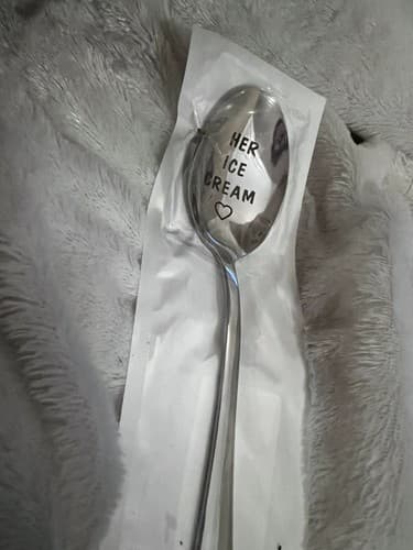 NEW Her Ice Cream Spoon Personalized Gift Wife Mother Bride Sister Daughter - Thumbnail 3