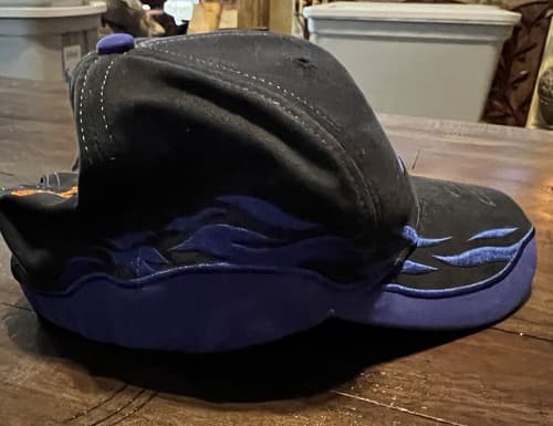 Tony Stewart Autographed Hat Cap Black Blue #20 Racing Nascar - Thumbnail 5