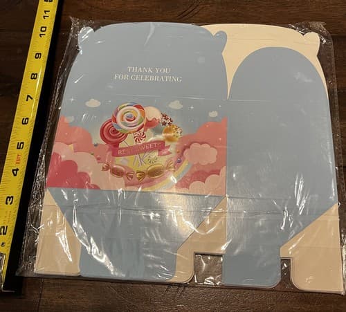 12 Pack Candyland Favor Goodie Goody Boxes Candy Sweet Treat Bags Thank You - Thumbnail 6