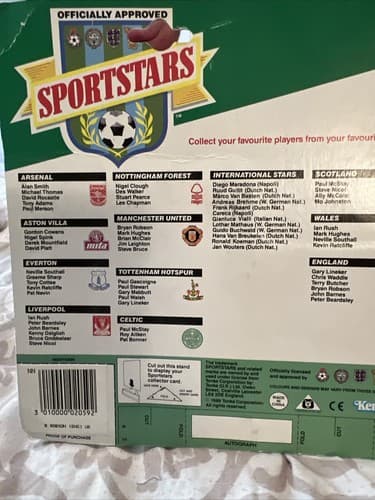 Bryan Robson Kenner Tonka Sportstars Soccer Action Figure 1989 NIP Sports Stars - Thumbnail 4