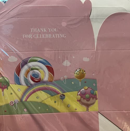 12 Pack Candyland Favor Goodie Goody Boxes Candy Sweet Treat Bags Thank You - Thumbnail 3