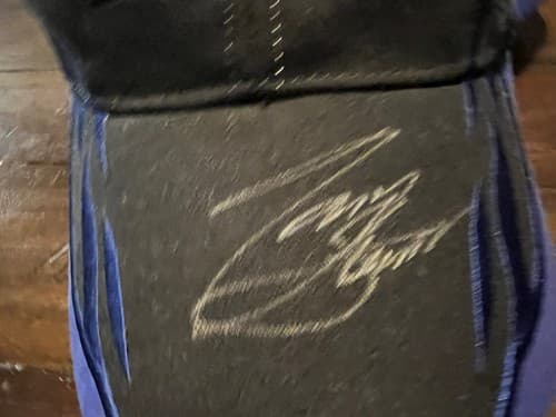 Tony Stewart Autographed Hat Cap Black Blue #20 Racing Nascar - Thumbnail 6