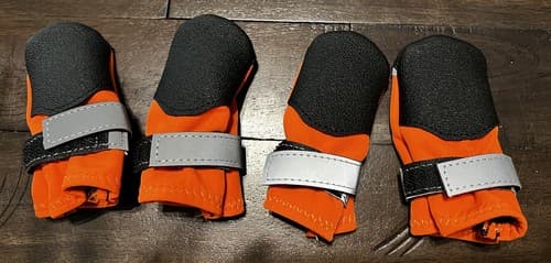Pets Dog Boots Anti-Slip Shoes Size 3 Set of 4 Orange NEW NIP - Thumbnail 5