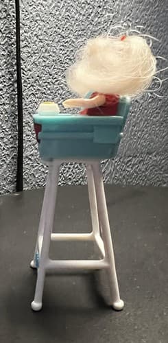 Vintage 1998 Mattel McDonald's Barbie Kelly Doll In High Chair Happy Meal Toy - Thumbnail 2