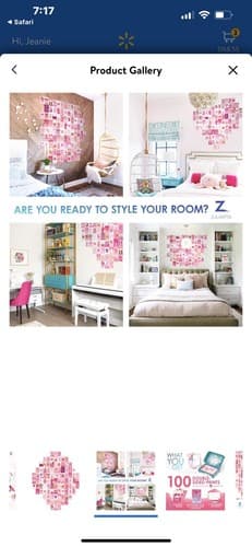 100PC Wall Collage Kit Pink Wall Decor Pictures Posters Aesthetic Dorm Room - Thumbnail 14