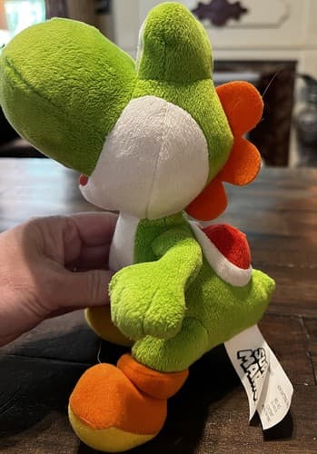 YOSHI Nintendo Super Mario Bros. Plush Toy 10” Green Yoshi Stuffed Figure 2021 - Thumbnail 4