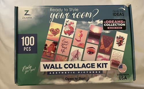 100PC Wall Collage Kit Pink Wall Decor Pictures Posters Aesthetic Dorm Room - Thumbnail 2