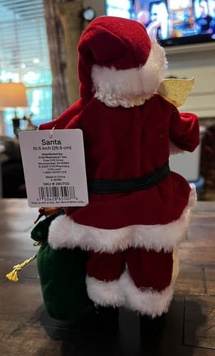 Santa Claus Naughty Nice List Figure Christmas Merry Brite #280700 NWT 10.5 - Thumbnail 2