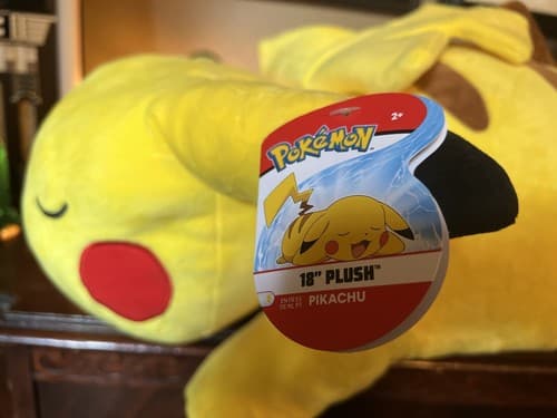 Pokemon 18” Sleeping Pikachu Soft Jumbo Large Plush Pillow Buddy - NEW W/ TAGS - Thumbnail 2