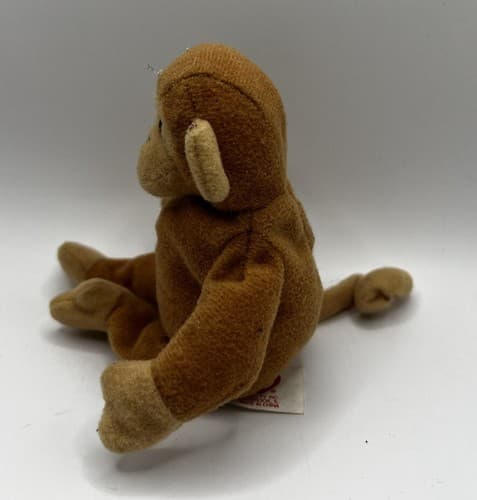TY Beanie Baby Babies Stuffed Animal Plush Brown Monkey 1993 - Thumbnail 9