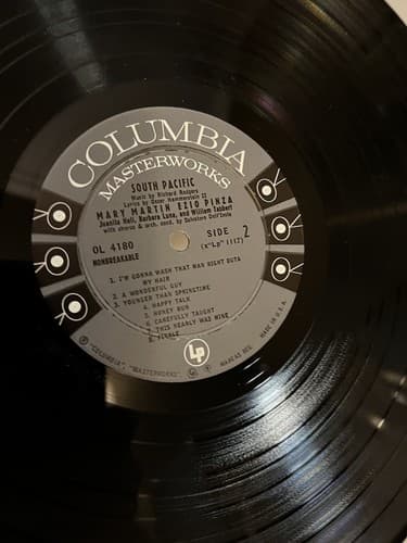 South Pacific Mary Martin Pinza Original Broadway Cast LP Vinyl Record 12" 33rpm - Thumbnail 9