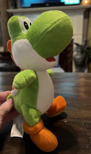 YOSHI Nintendo Super Mario Bros. Plush Toy 10” Green Yoshi Stuffed Figure 2021 - Thumbnail 2