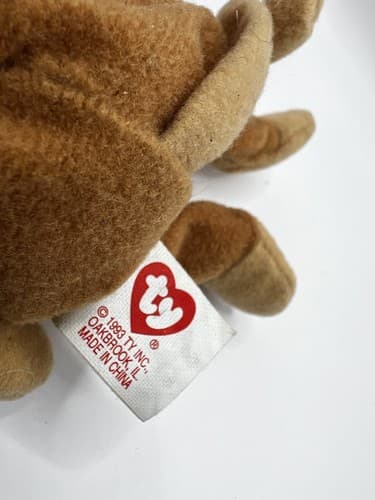 TY Beanie Baby Babies Stuffed Animal Plush Brown Monkey 1993 - Thumbnail 4