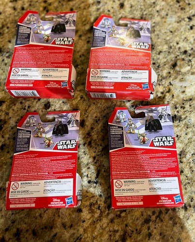 Vintage NIB Sealed Figures Star Wars Galactic Heroes Darth Luke Yoda Stormtroop - Thumbnail 6