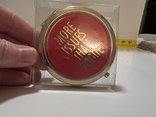 Glam Compact Mirror Purse MORE ISSUES THAN VOGUE Teen Cosmetic Gift NEW