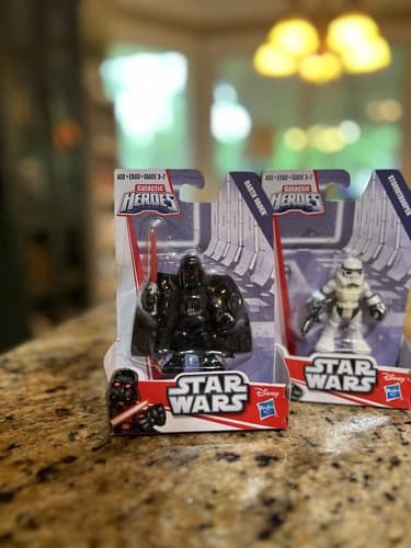 Vintage NIB Sealed Figures Star Wars Galactic Heroes Darth Luke Yoda Stormtroop - Thumbnail 3