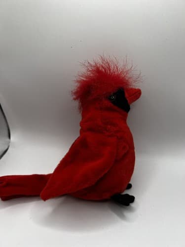 TY Beanie Baby Babies Stuffed Animal Plush Red Cardinal Mac 1999 - Thumbnail 6