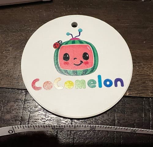 Cocomelon Watermelon Christmas Ornament Porcelain Medallion NEW NIB - Thumbnail 8