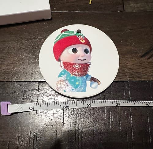 Cocomelon Watermelon Christmas Ornament Porcelain Medallion NEW NIB - Thumbnail 7