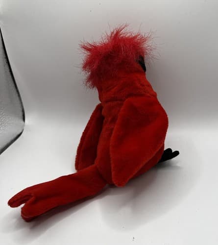 TY Beanie Baby Babies Stuffed Animal Plush Red Cardinal Mac 1999 - Thumbnail 4