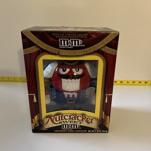 M&M’s M&M Red Nutcracker Sweet Candy Dispenser Limited Edition Holiday NIB - Thumbnail 8