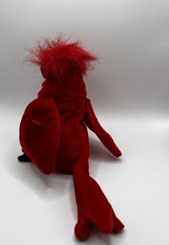 TY Beanie Baby Babies Stuffed Animal Plush Red Cardinal Mac 1999 - Thumbnail 3