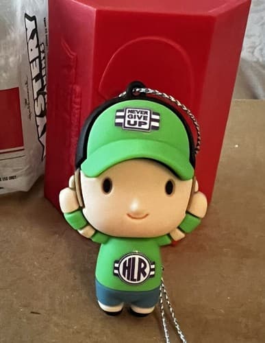 2022 HALLMARK MYSTERY CHRISTMAS ORNAMENT WWE JOHN CENA WWF NEW Never Give Up - Thumbnail 3