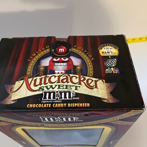 M&M’s M&M Red Nutcracker Sweet Candy Dispenser Limited Edition Holiday NIB - Thumbnail 5