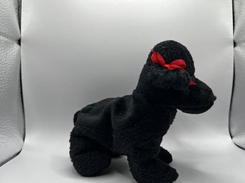 TY Beanie Baby Babies Stuffed Animal Plush Black Poodle GiGi 1998 - Thumbnail 3