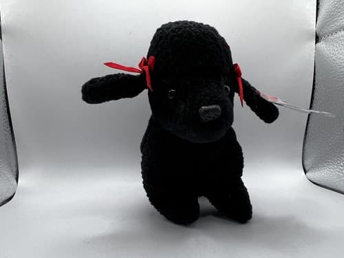TY Beanie Baby Babies Stuffed Animal Plush Black Poodle GiGi 1998 - Thumbnail 2