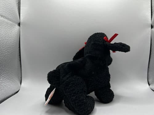 TY Beanie Baby Babies Stuffed Animal Plush Black Poodle GiGi 1998 - Thumbnail 4