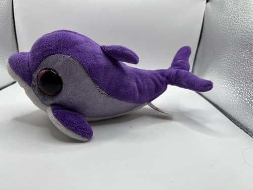 TY Beanie Baby Babies Stuffed Animal Plush Dolphin Flips 2014 - Thumbnail 6