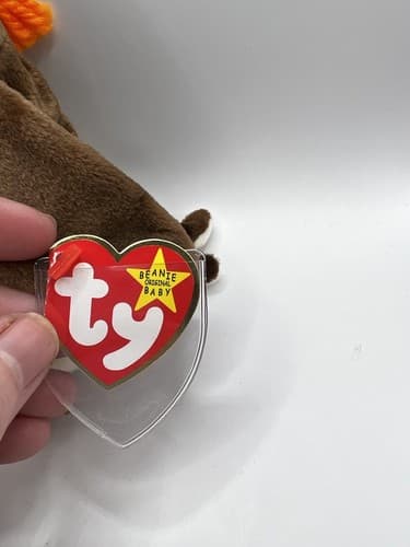TY Beanie Baby Babies Stuffed Animal Plush Wise 1998 - Thumbnail 6