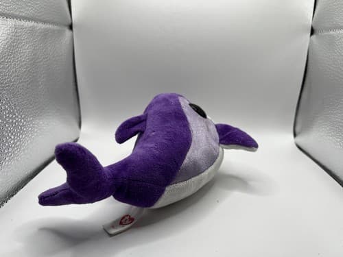 TY Beanie Baby Babies Stuffed Animal Plush Dolphin Flips 2014 - Thumbnail 3