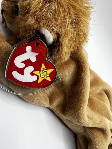 TY Beanie Baby Babies Stuffed Animal Plush Roary 1996 - Thumbnail 6