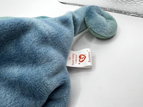 TY Beanie Baby Babies Stuffed Animal Plush Chameleon Rainbow 1997 - Thumbnail 6