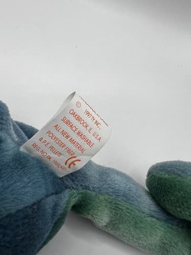 TY Beanie Baby Babies Stuffed Animal Plush Chameleon Rainbow 1997 - Thumbnail 7