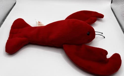 TY Beanie Baby Babies Stuffed Animal Plush Pinchers Lobster 1993 - Thumbnail 7