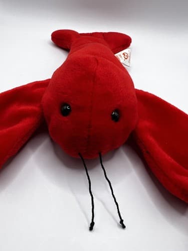 TY Beanie Baby Babies Stuffed Animal Plush Pinchers Lobster 1993 - Thumbnail 5