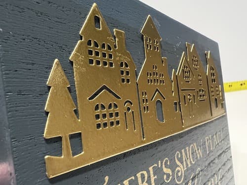 There's Snow Place like Home Christmas Decor Winter Wizard Oz Sign New Unique - Thumbnail 14